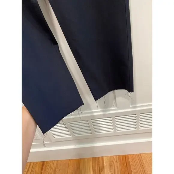 Nili Lotan Aida Wool-Blend Twill Pants in Blue - Picture 10 of 14